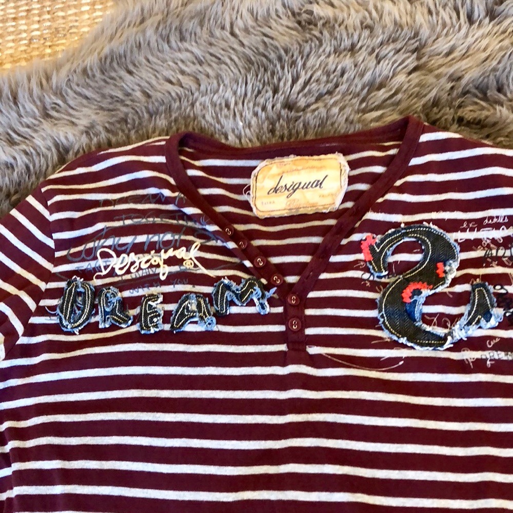 Desigual Men’s long sleeve henley